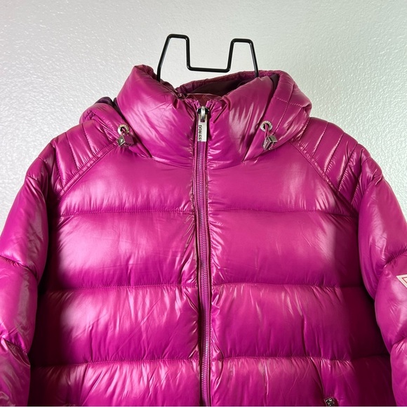Guess Women’s Hooded Puffer Jacket Size 2X - Picture 7 of 15